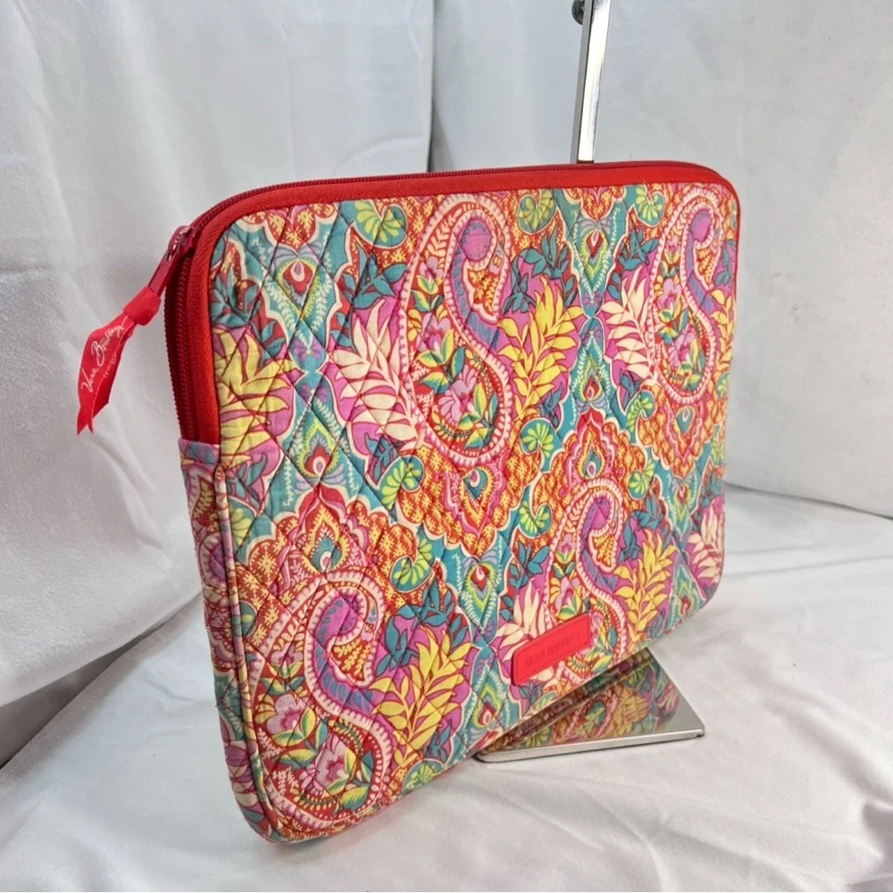 Vera Bradley Paisley In Paradise Large Quilted Laptop Case